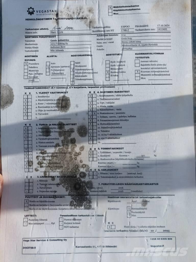 Genie S 65 RT Телескопічні підйомники