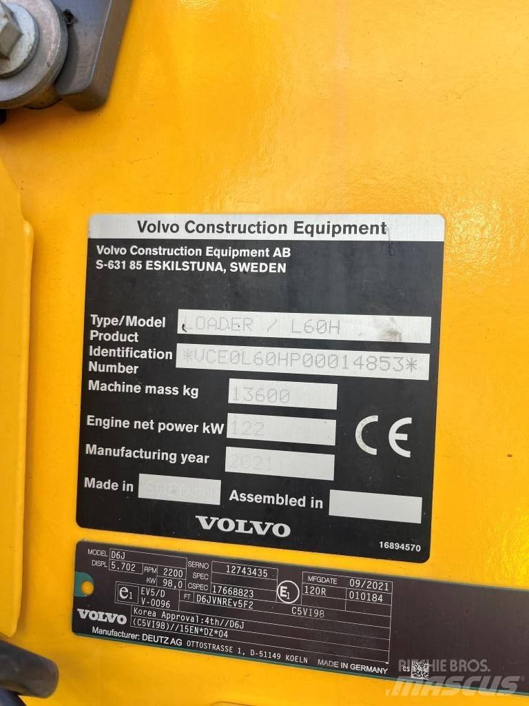 Volvo L60H Фронтальні навантажувачі