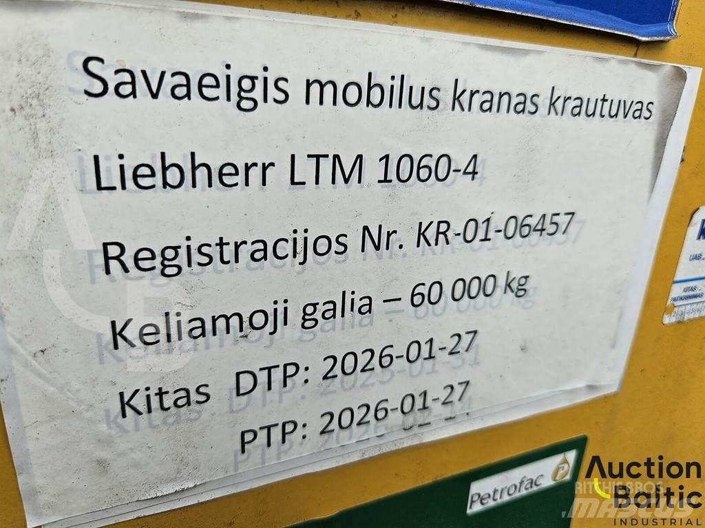 Liebherr LTM 1060 автокрани