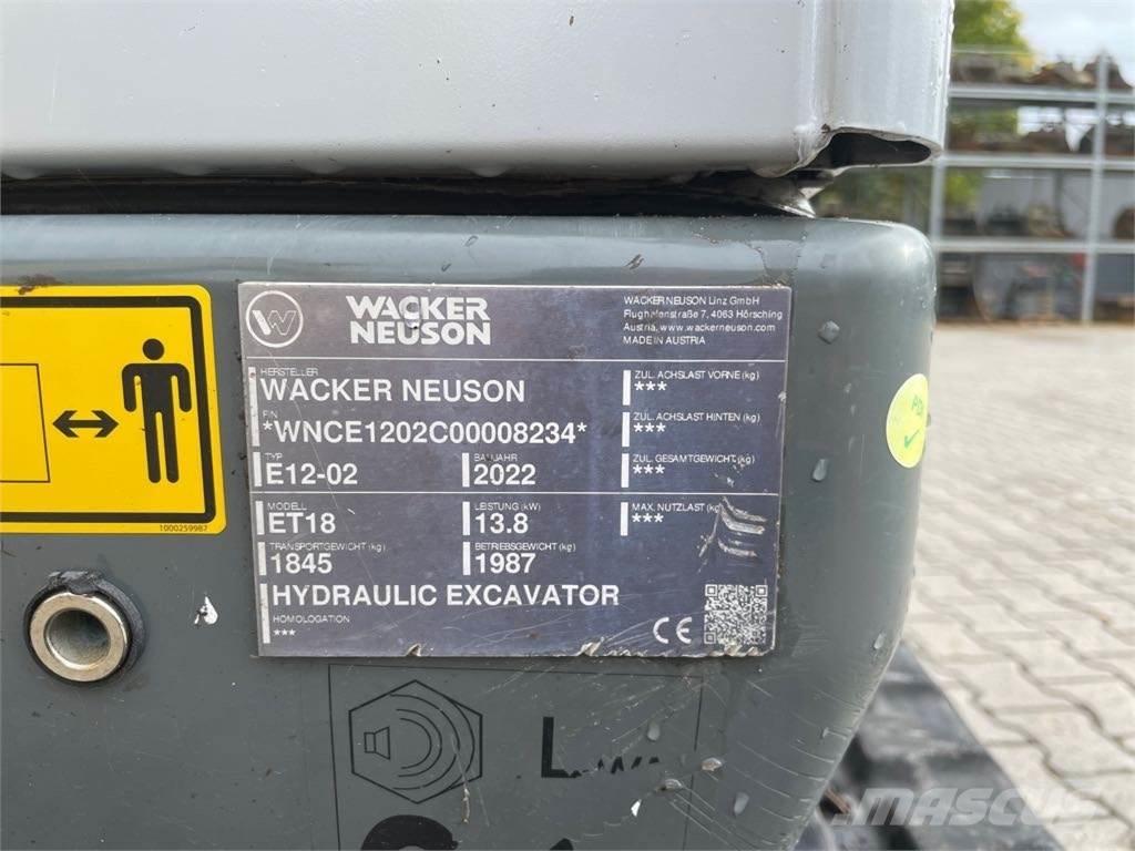Wacker Neuson ET18 Гусеничні екскаватори