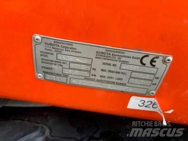 Kubota KX 080-4 Середні екскаватори 7т. - 12т.