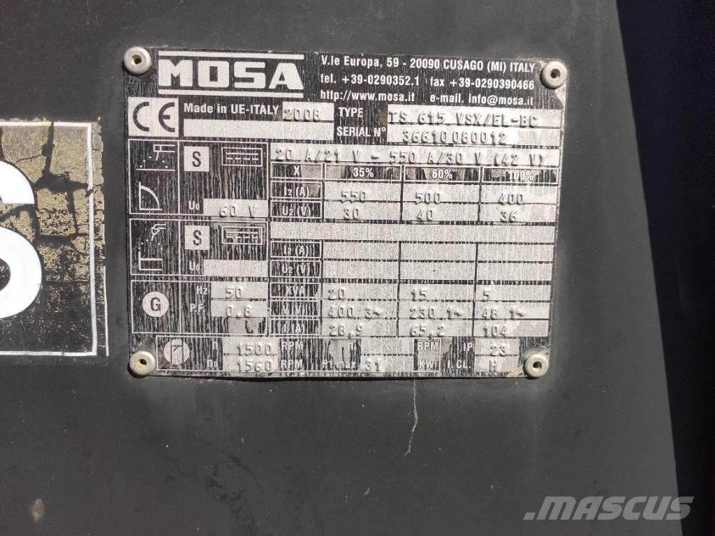 Mosa TS615 - VSX/EL-BC Зварювальні апарати