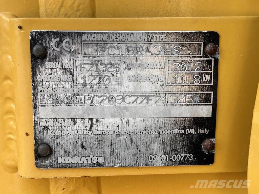 Komatsu PC16R-3HS Міні-екскаватори < 7т