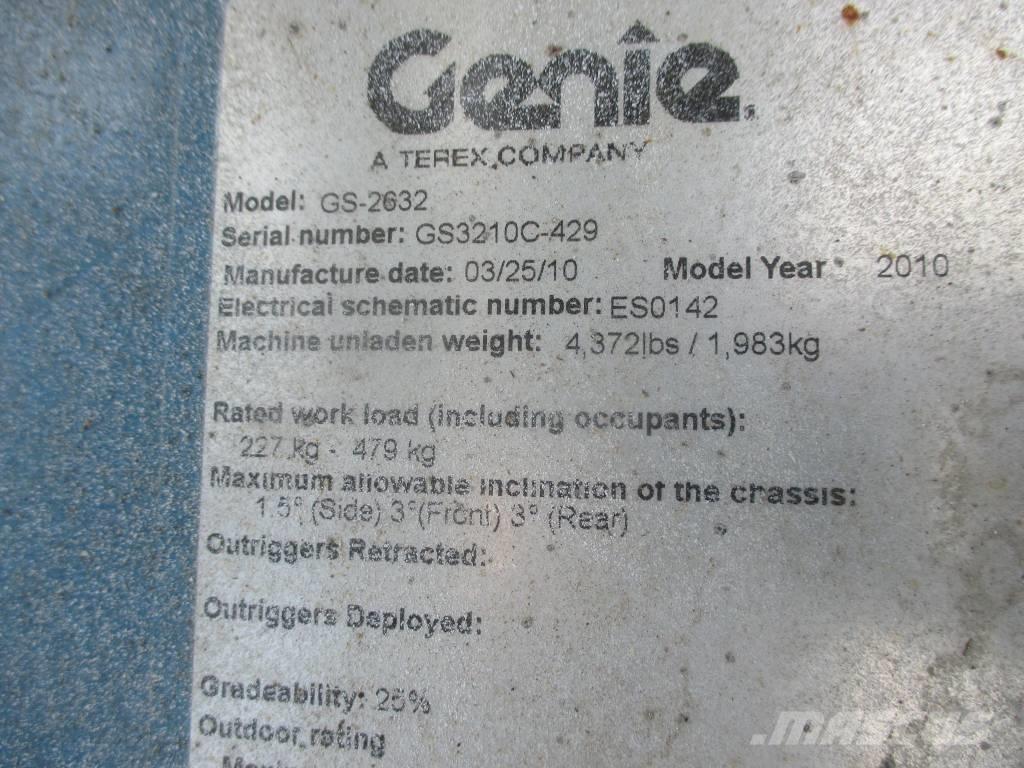 Genie GS 2632 Підйомники-ножиці