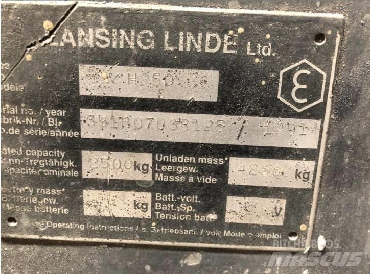 Linde H25D Дизельні навантажувачі