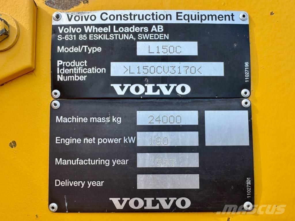 Volvo L 150 C Фронтальні навантажувачі