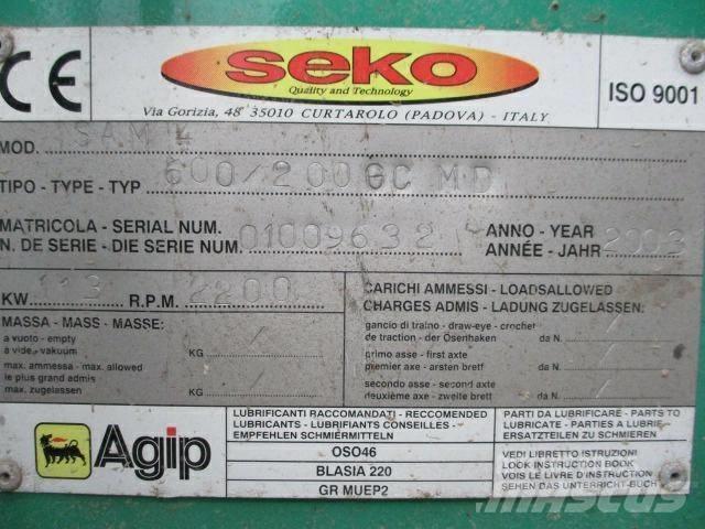 Seko 600/200GC MD Подрібнювачі деревини
