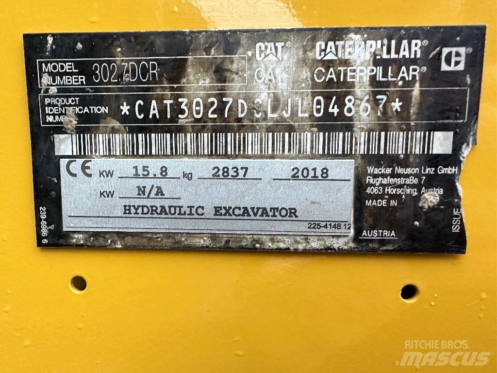 CAT 302.7 D CR Міні-екскаватори < 7т