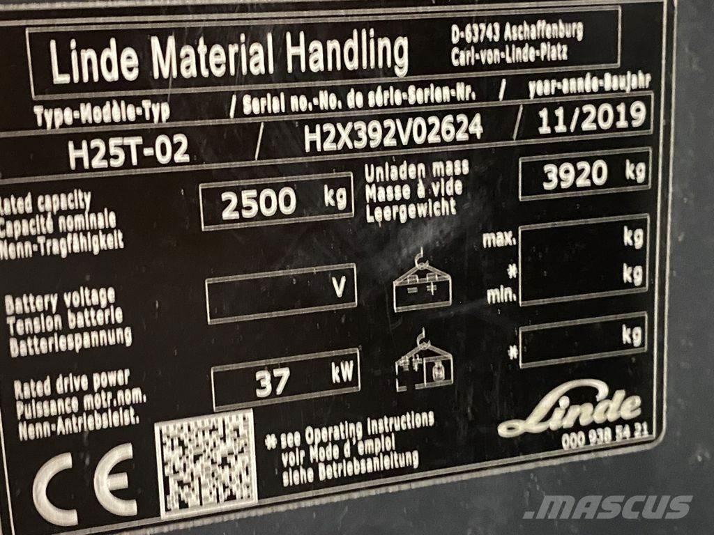 Linde H25T-02 Газові навантажувачі