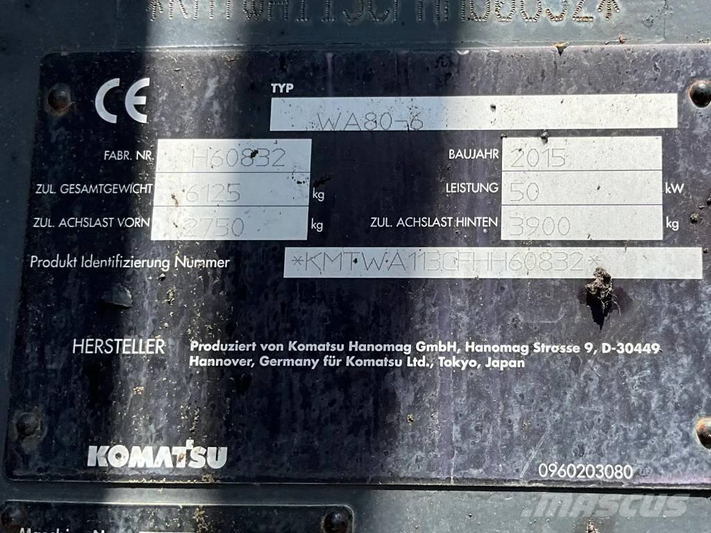 Komatsu WA 80-6 Фронтальні навантажувачі