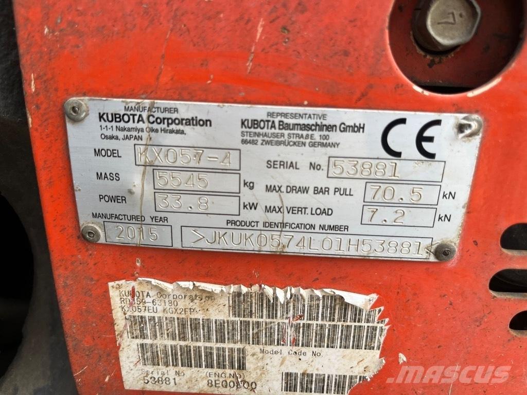 Kubota KX 057-4 Міні-екскаватори < 7т