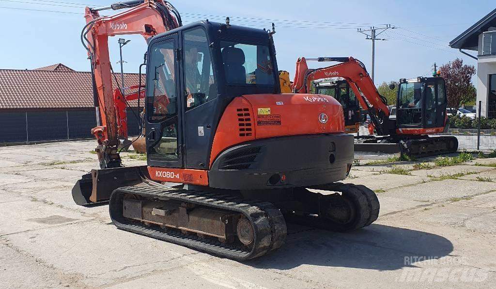 Kubota KX 080-4 Середні екскаватори 7т. - 12т.