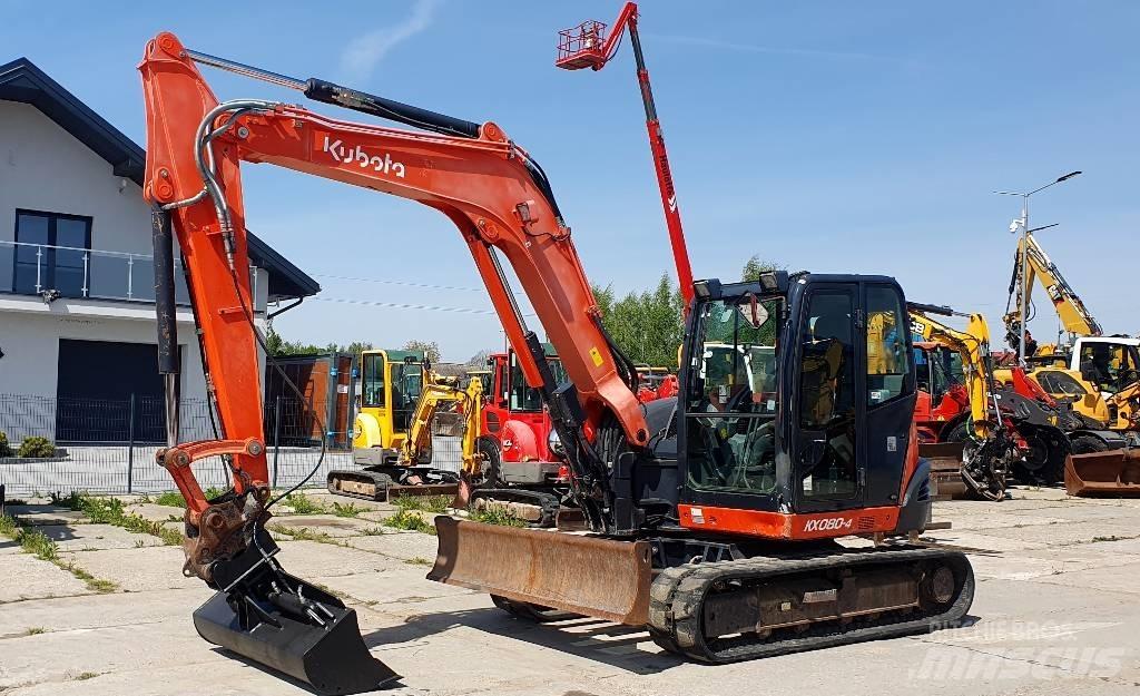 Kubota KX 080-4 Середні екскаватори 7т. - 12т.