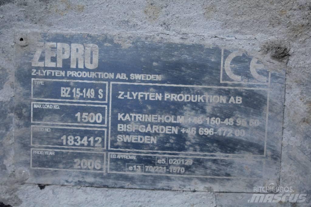  Zepro bakgavellyft Гідравліка