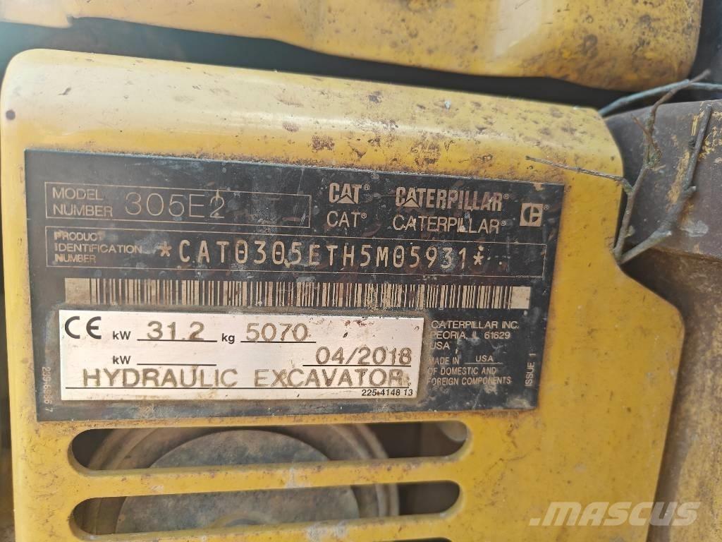 CAT 305E2 Міні-екскаватори < 7т