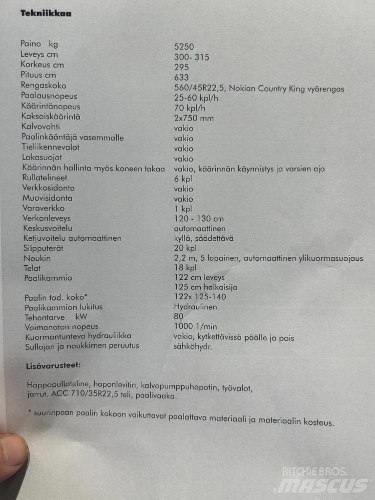 Agronic ACC Pulse M Рулонні прес-підбирачі