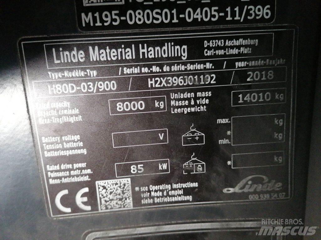 Linde H80D-03/900 Дизельні навантажувачі
