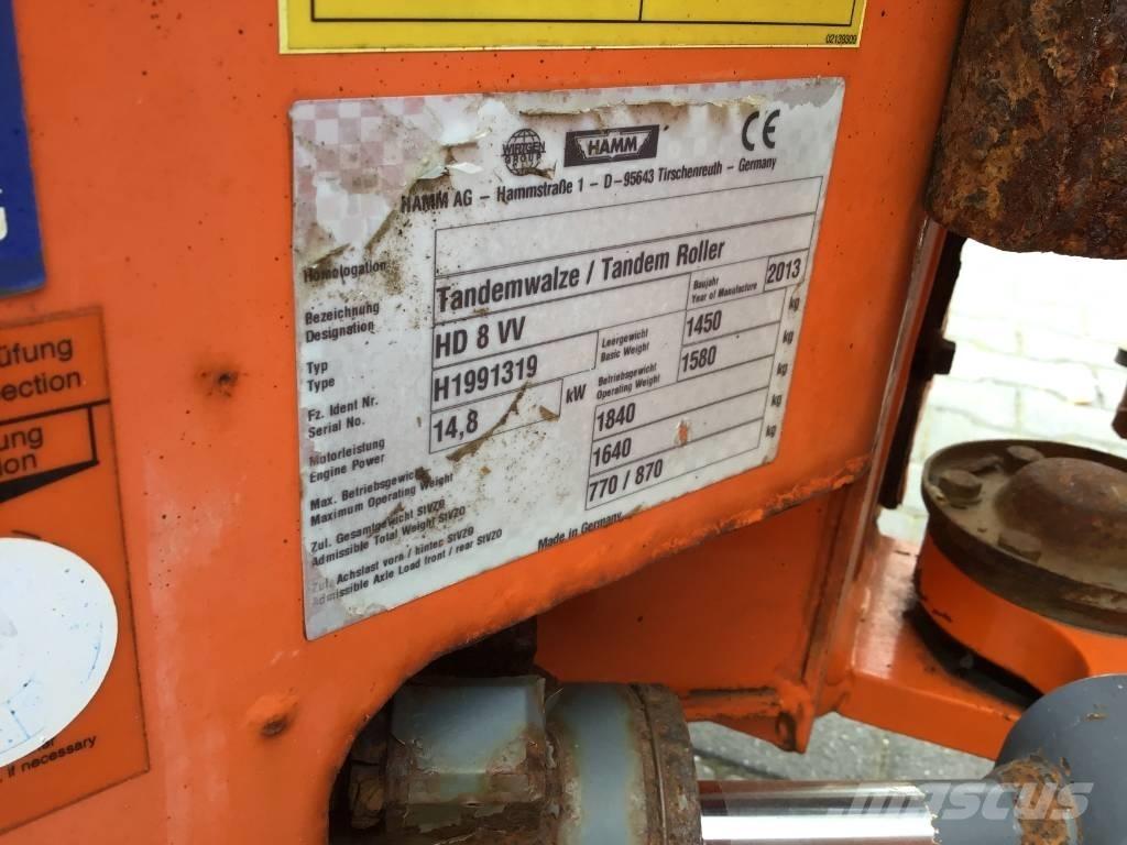 Hamm HD 8 VV Котки тротуарні