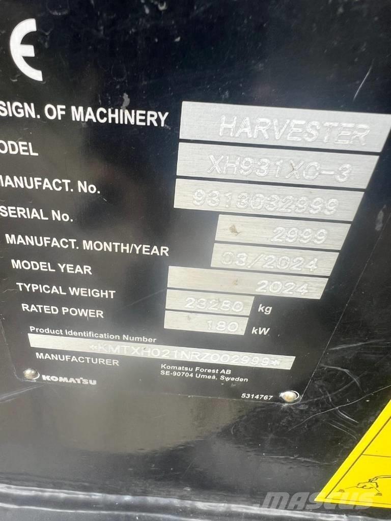 Komatsu 931 XC Харвестери