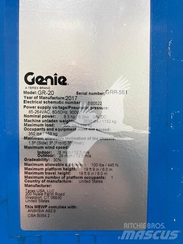 Genie GR20 Вертикальні щоглові підйомники