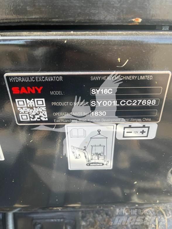Sany SY16C Міні-екскаватори < 7т