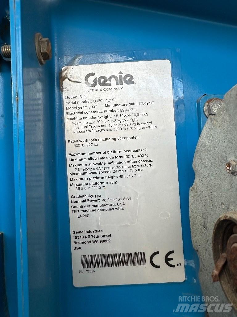 Genie s45 Телескопічні підйомники