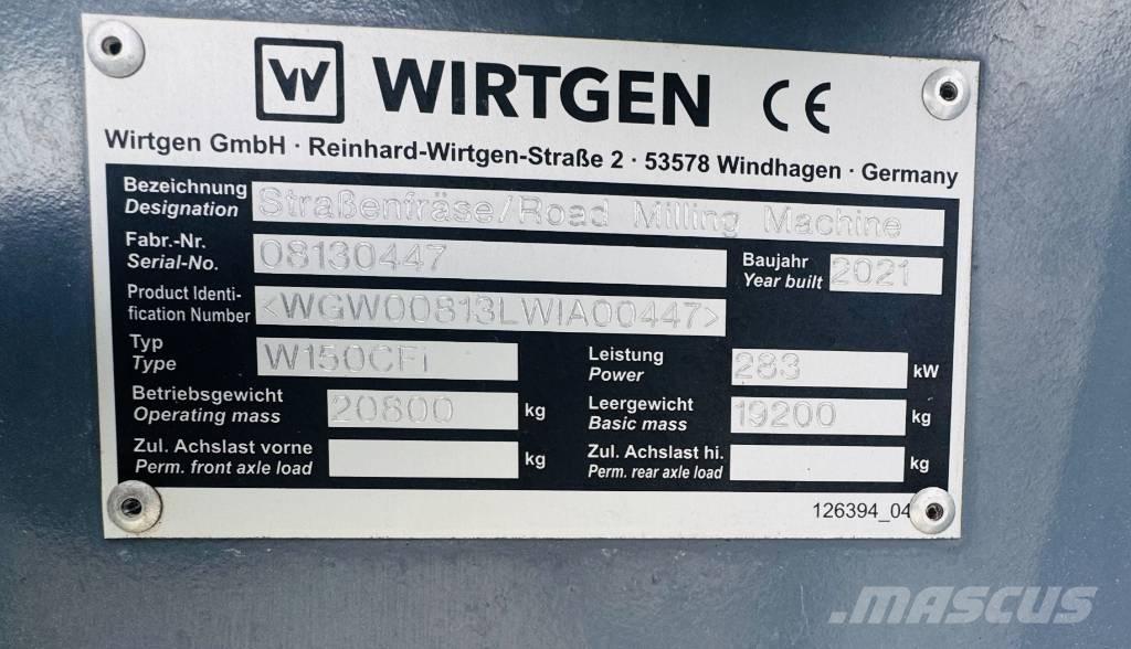 Wirtgen W 150 CFi Холодні дорожні фрези