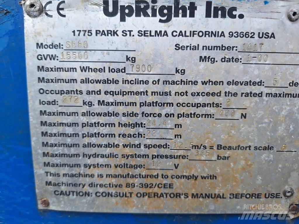 UpRight SB80 Телескопічні підйомники