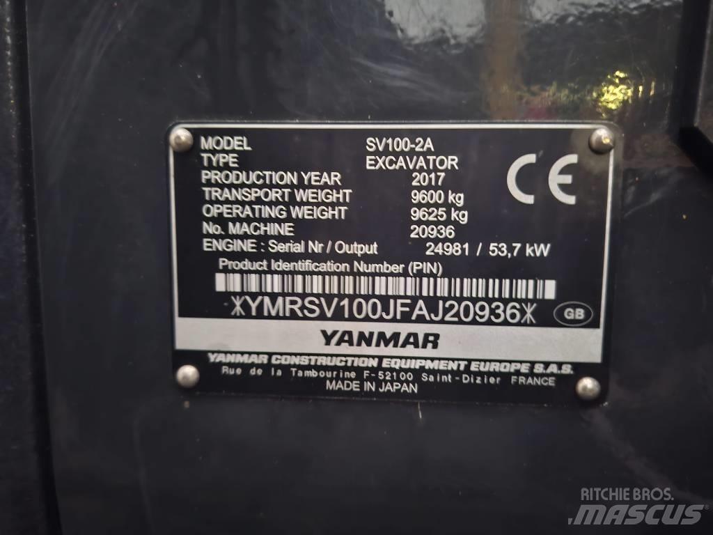 Yanmar SV 100-2A Середні екскаватори 7т. - 12т.