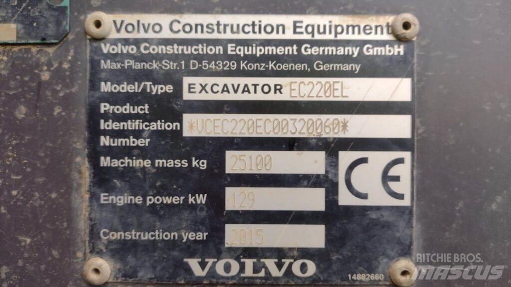 Volvo EC220EL Гусеничні екскаватори