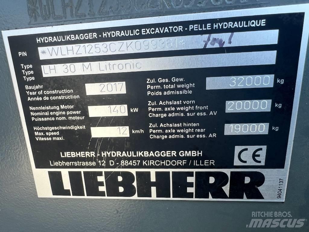 Liebherr LH30M Перевантажувачі металобрухту/промислові навантажувачі