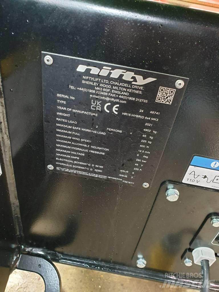 Niftylift HR15 Колінчаті підйомники