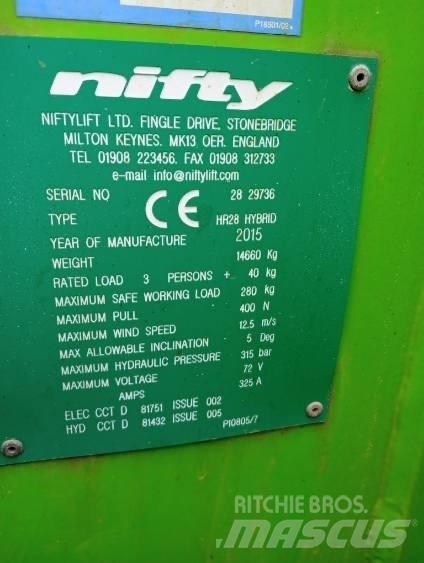 Niftylift HR 28 Колінчаті підйомники