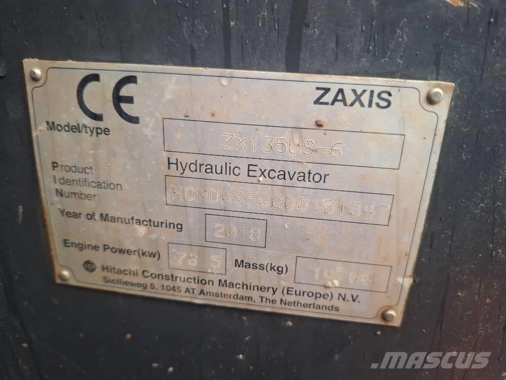 Hitachi ZX 135 US-6 Гусеничні екскаватори