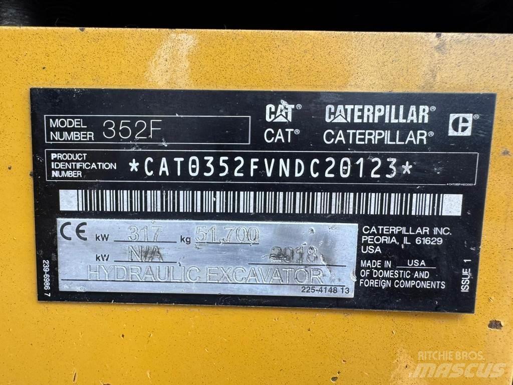CAT 352F Спеціальні екскаватори