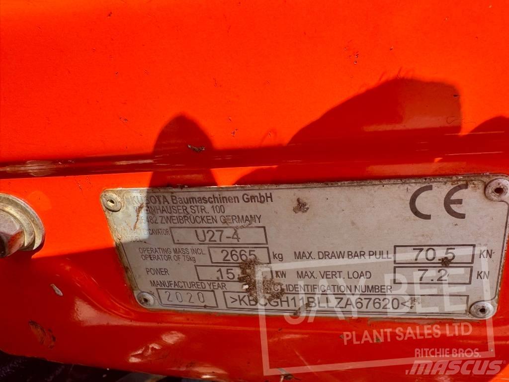 Kubota U 27-4 Міні-екскаватори < 7т