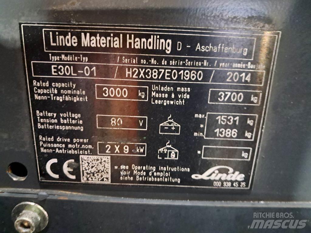 Linde E30L-01 Електронавантажувачі