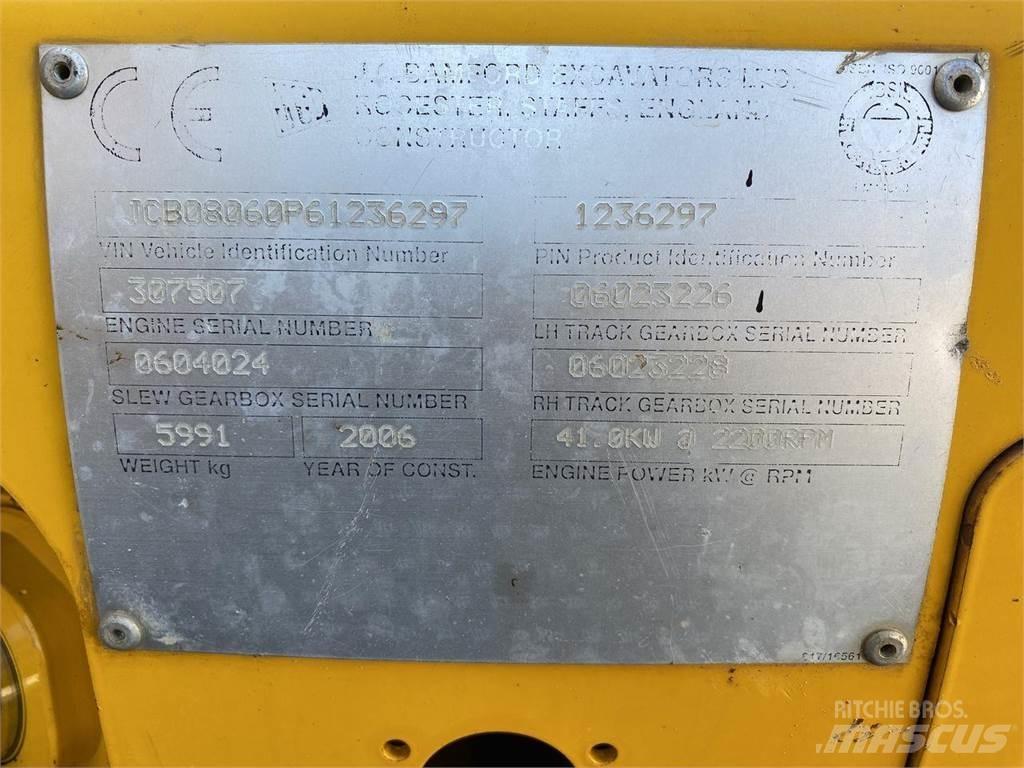 JCB 8060 Колісні екскаватори