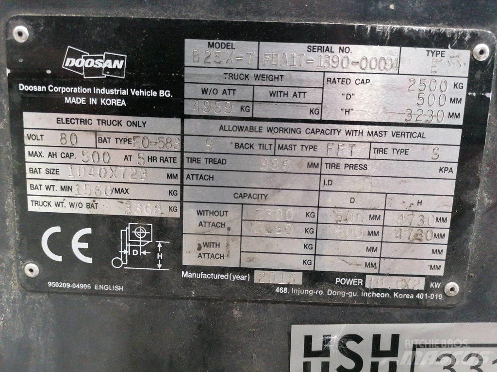 Doosan B25X-7 Електронавантажувачі