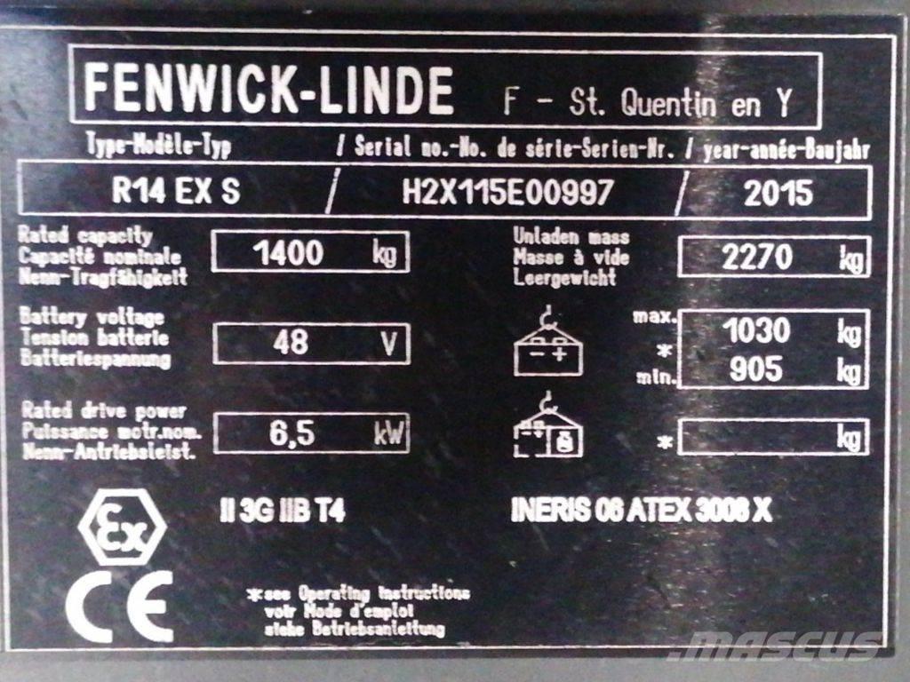 Linde R14 EX S Річ-трак із високим підйомом