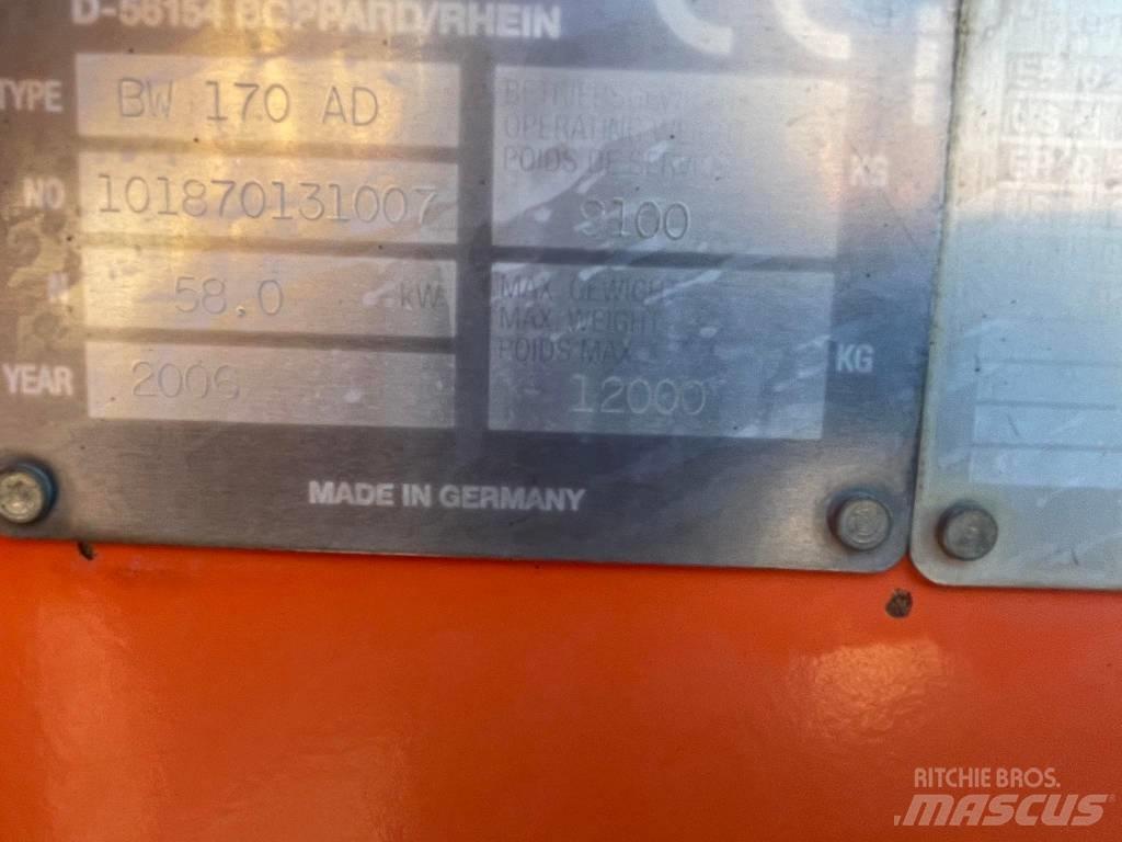 Bomag BW 170 AD Котки тротуарні
