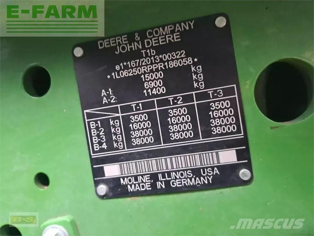 John Deere 6r250 Трактори