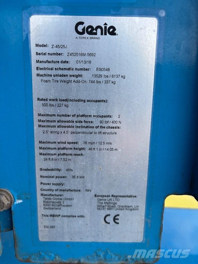 Genie Z 45/25 RT Колінчаті підйомники