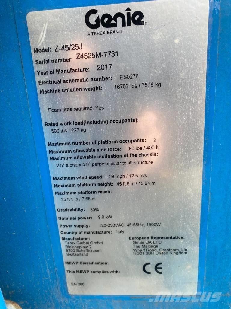 Genie Z 45/25 J BI Колінчаті підйомники