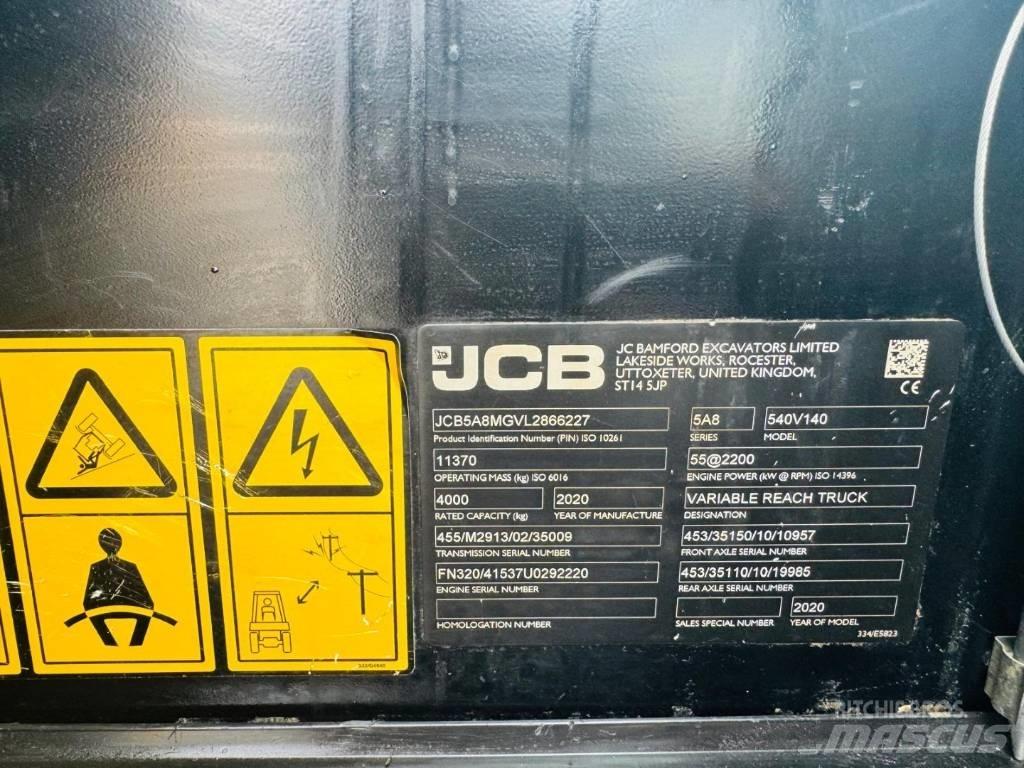 JCB 540-140 Телескопічні навантажувачі