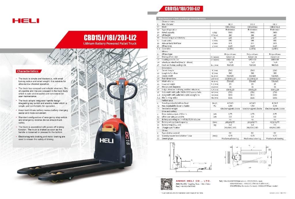 Heli CBD20 Штабелери