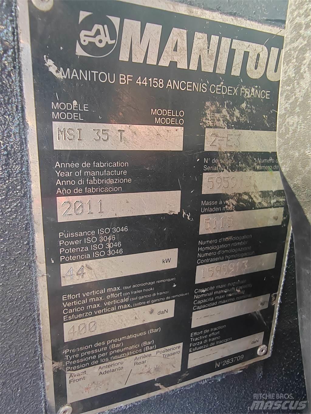 Manitou MSI35T Навантажувачі підвищеної прохідності