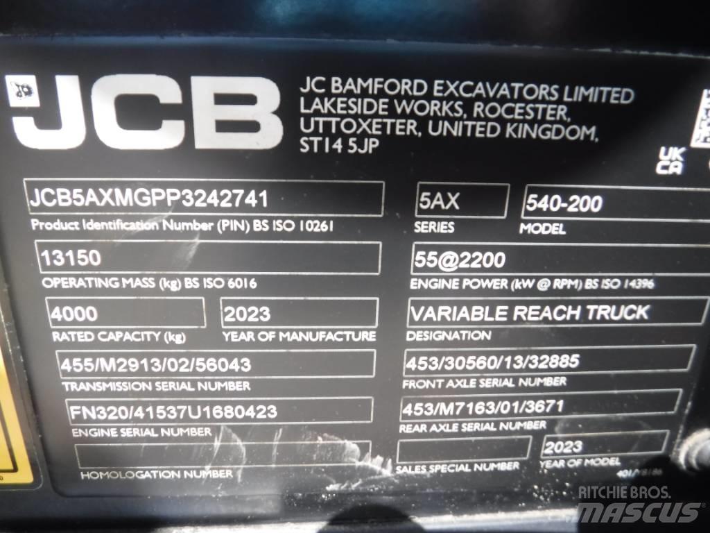 JCB 540-200 Телескопічні навантажувачі