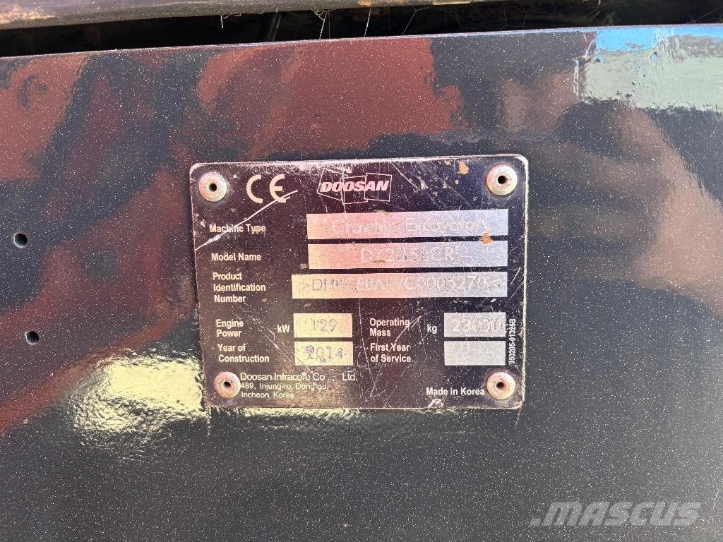 Doosan DX 235 LCR Гусеничні екскаватори
