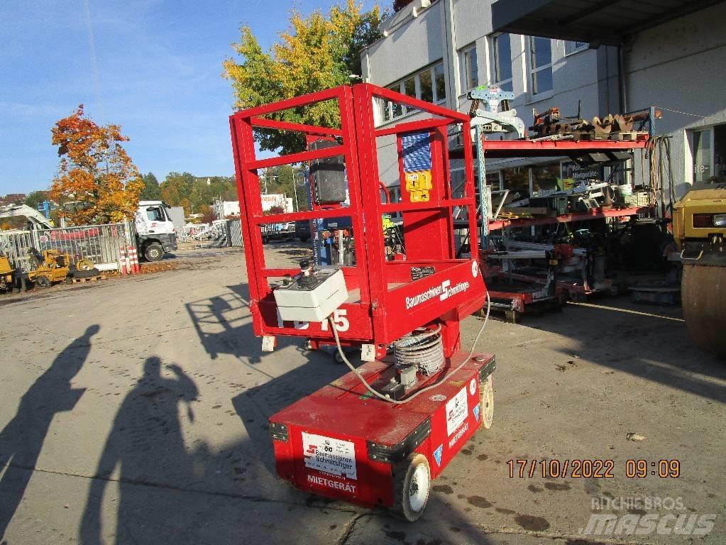 PB 75 Hubroller Компактні самохідні стрілові підйомники
